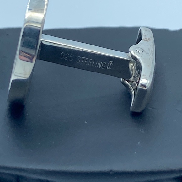 Vintage New York City manhole cover cufflinks Sterling 925 - Picture 3 of 7